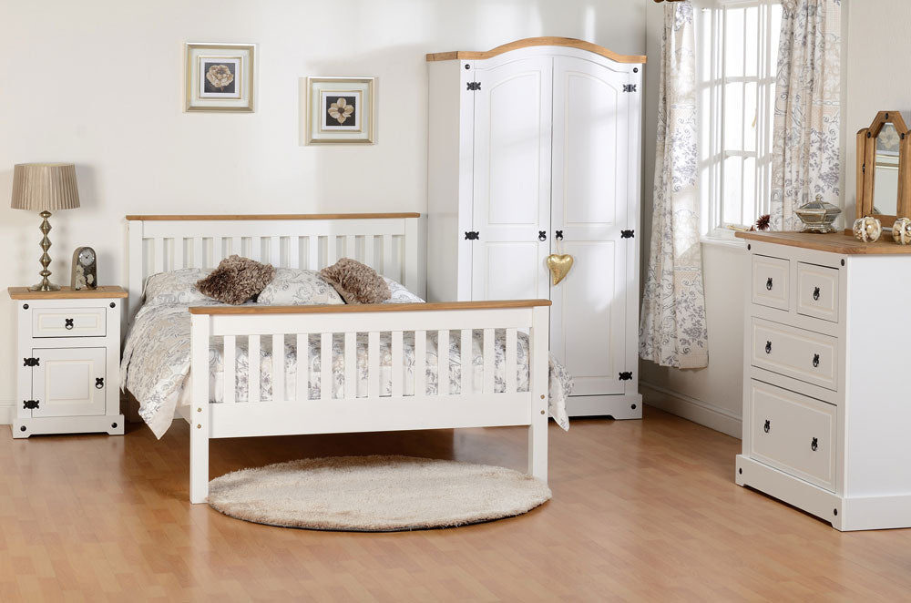 Corona White 2+2 Drawer Chest