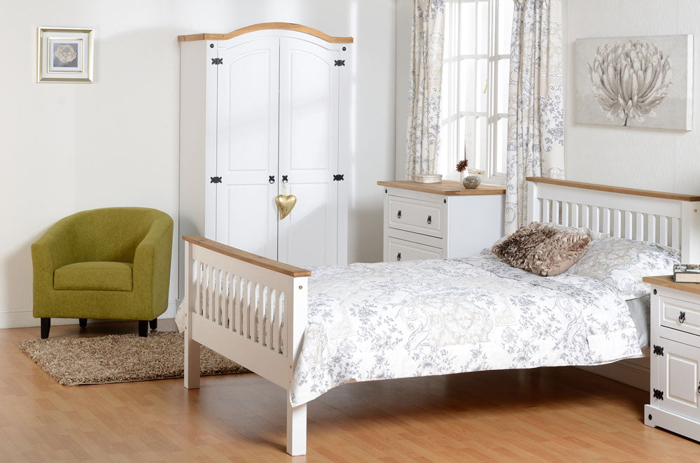 Corona White 2+2 Drawer Chest