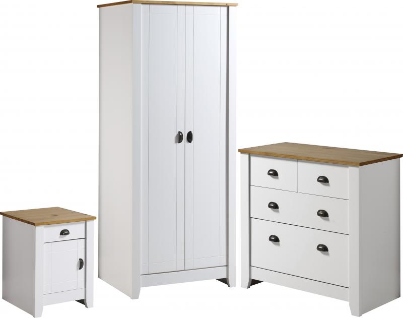 London White Bedside Locker