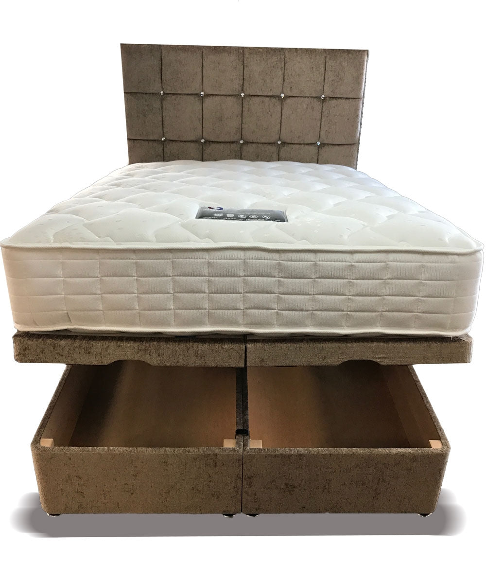 Verano Ottoman Storage Three Quarter Divan Bed