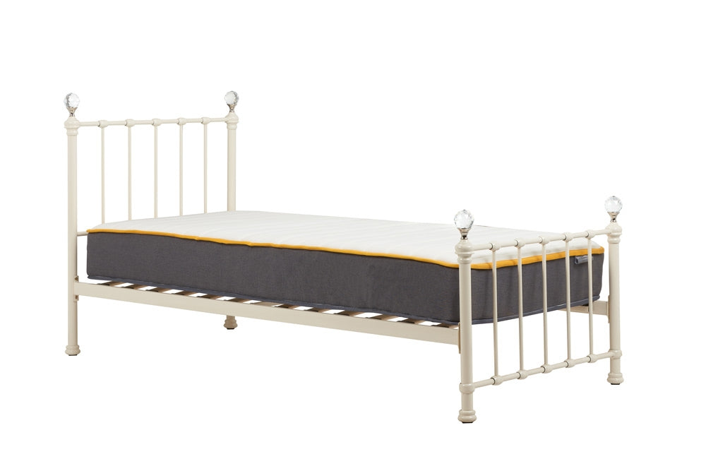 Jessie Cream Single Bed Frame
