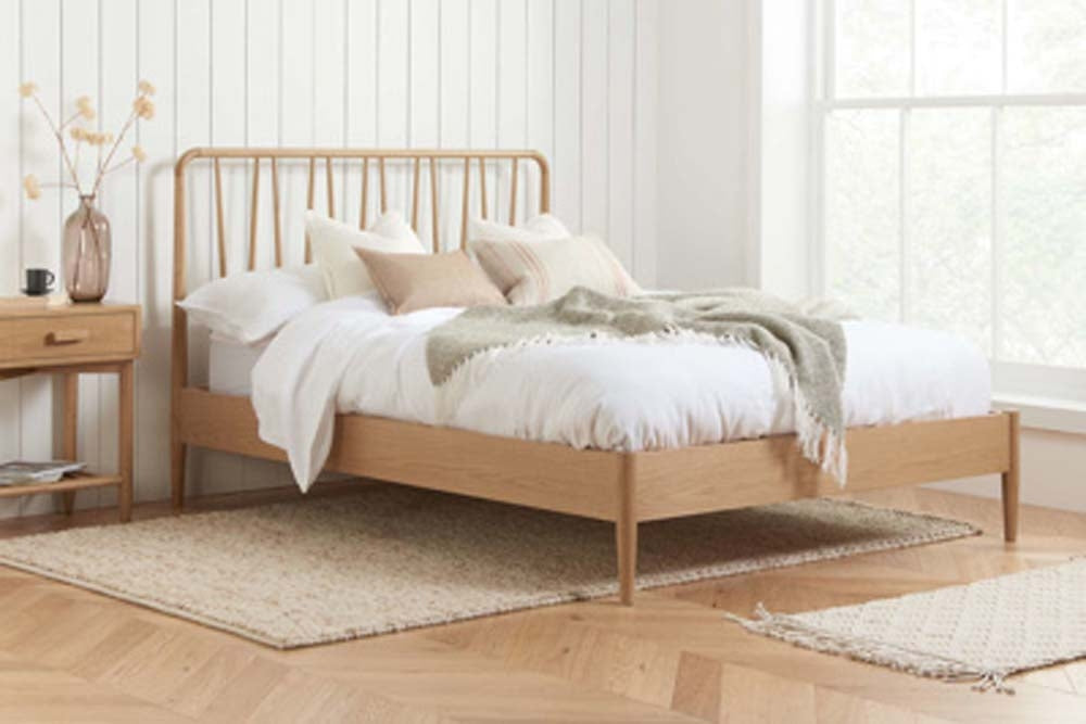 Jasper Oak Super King Size Bed Frame