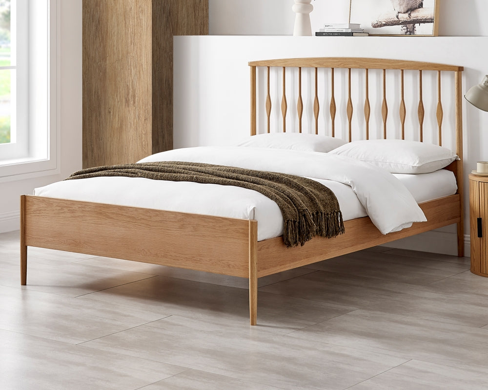 Trinity Oak Double Bed Frame
