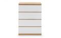 Eternal White 4 Drawer Chest