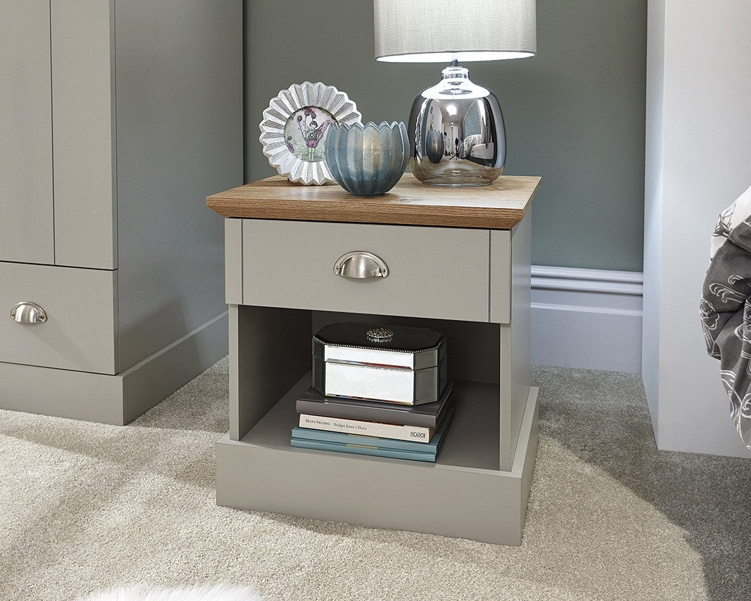 Kent Grey Bedside Chest