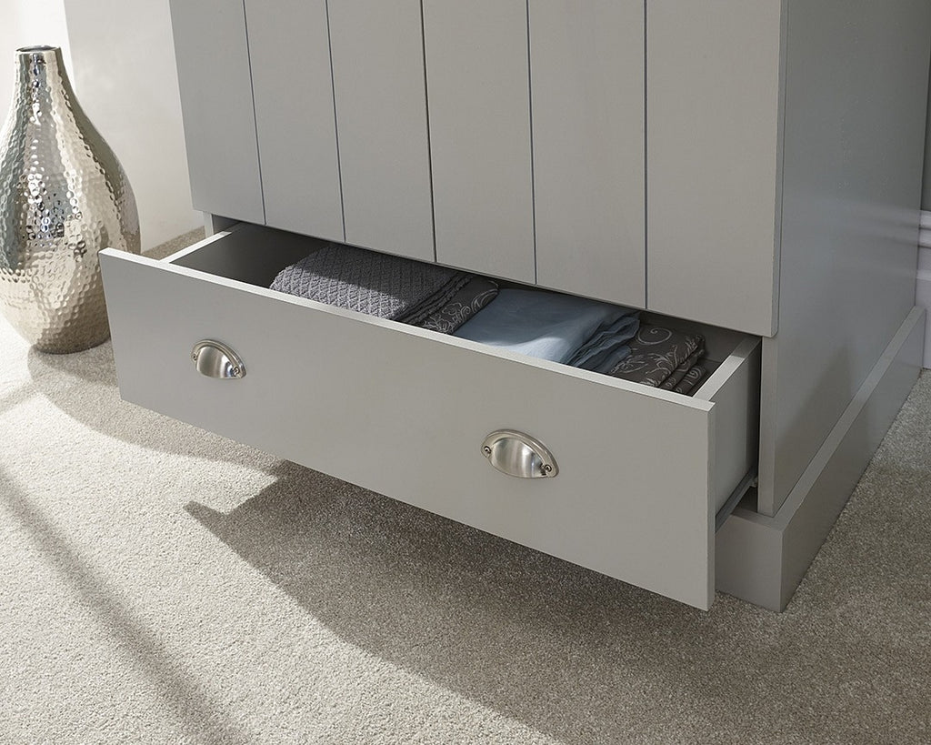 Kent Grey 2 Door 1 Drawer Wardrobe