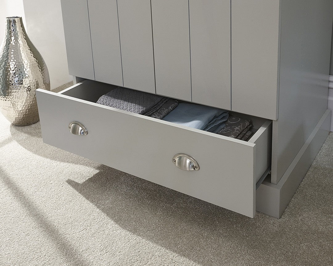 Kent Grey 2 Door 1 Drawer Wardrobe