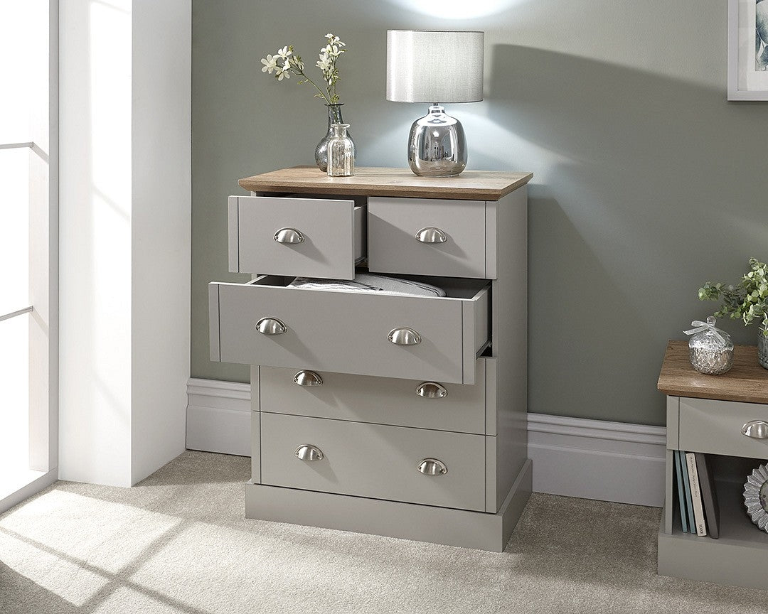 Kent Grey 2+3 Drawer Chest