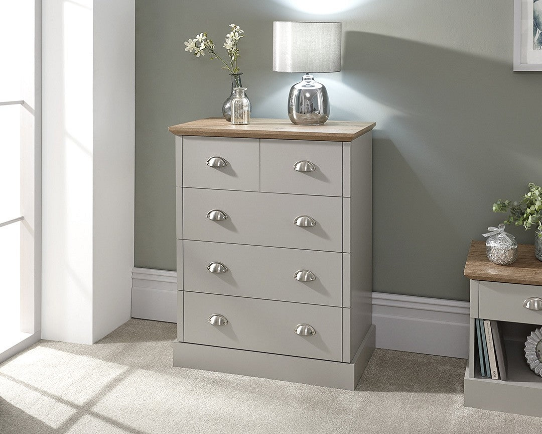 Kent Grey 2+3 Drawer Chest