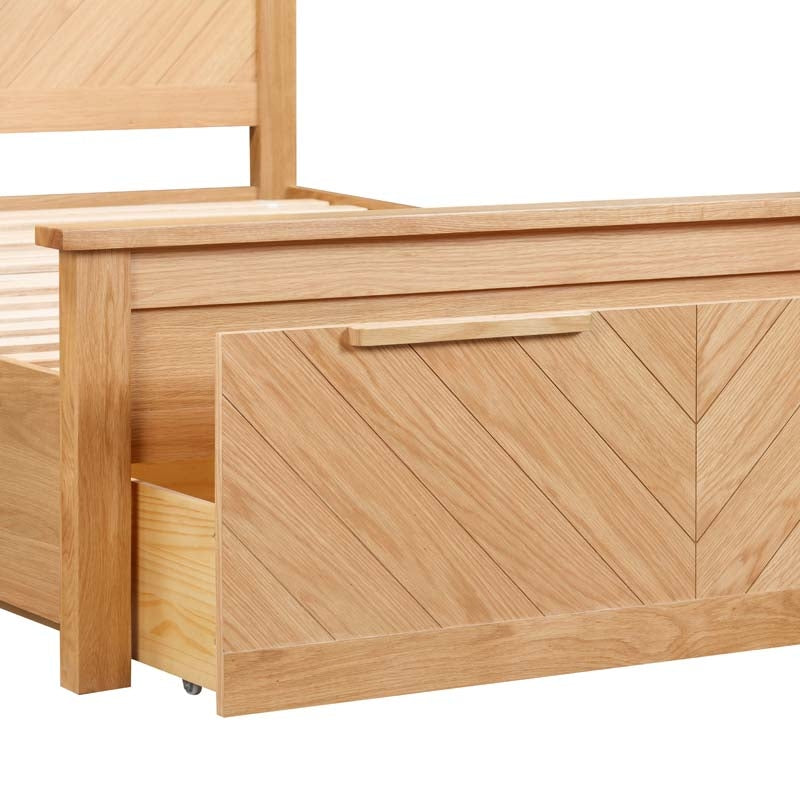 Kendle Oak King Size Storage Bed Frame