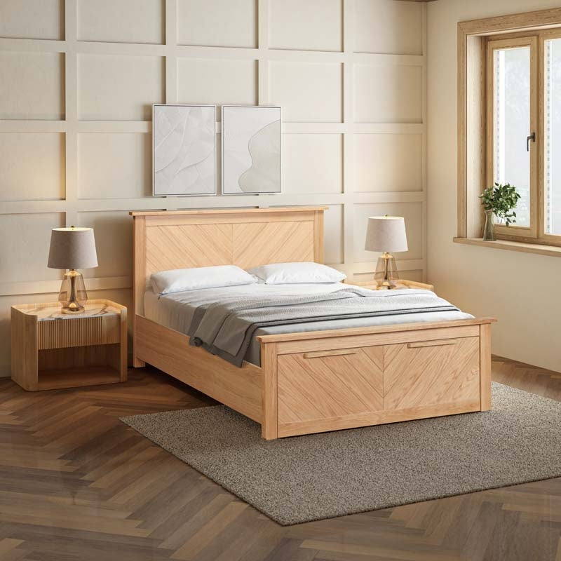 Kendle Oak Super King Size Storage Bed Frame
