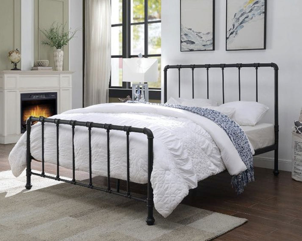 Kinnington Black Double Bed Frame