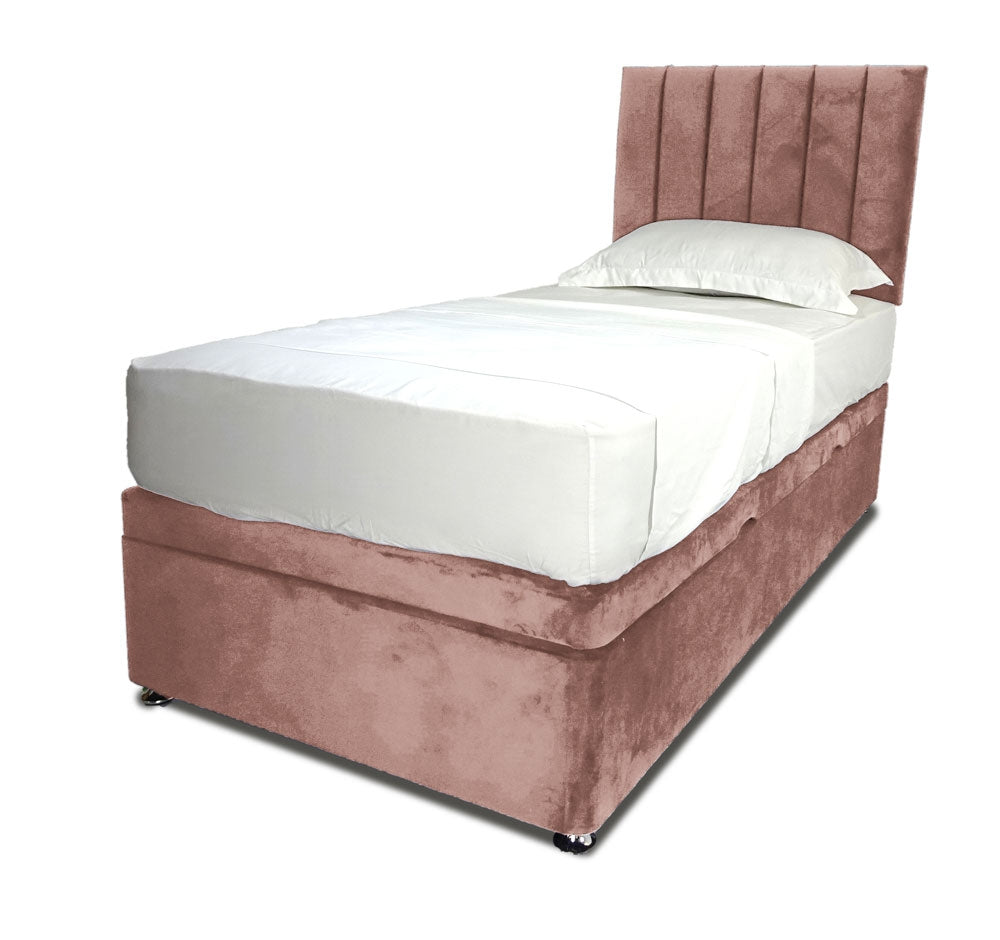 Regency Rose Single Side Lift Ottoman Divan Base With Horizon Headboard