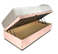 Plush Pink Single Side Lift Ottoman Divan Base
