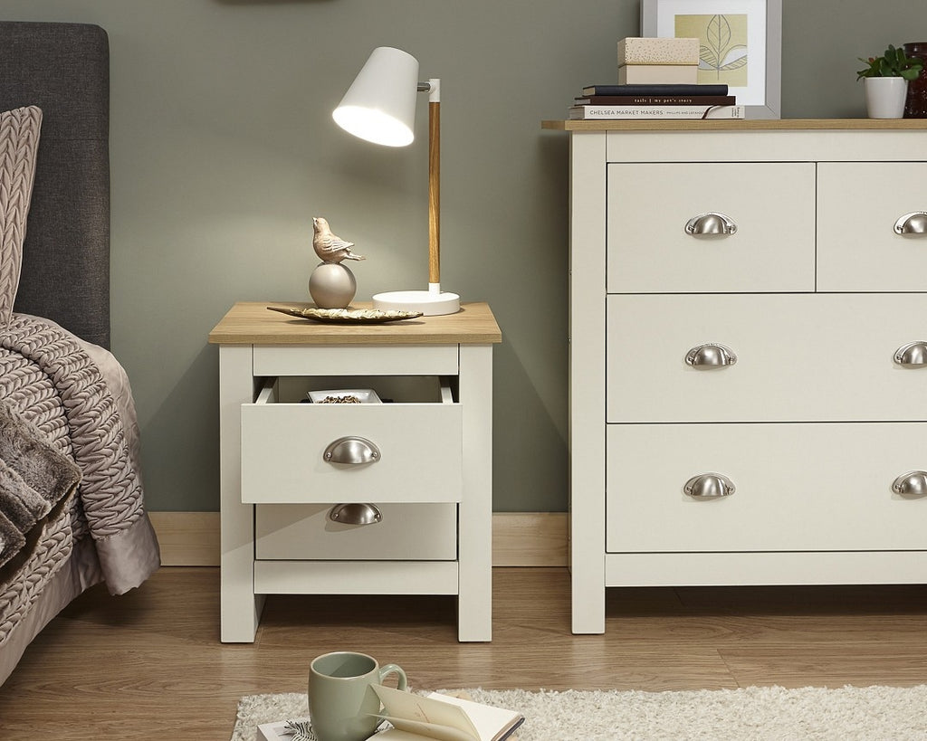 Lancashire Cream 2 Drawer Bedside