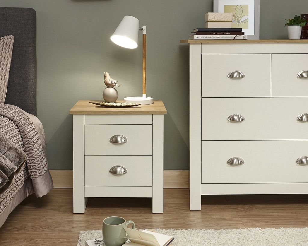 Lancashire Cream 2 Drawer Bedside