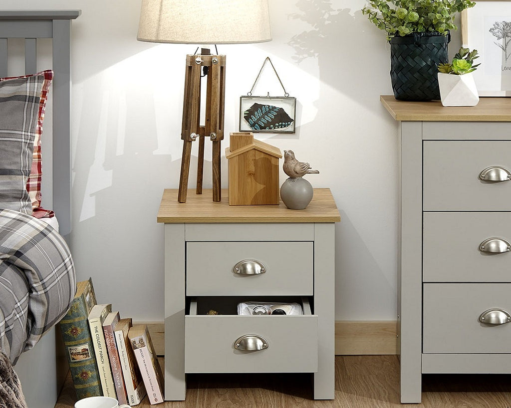 Lancashire Grey 4 Piece Bedroom Furniture Set