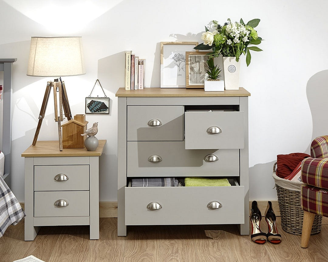 Lancashire Grey 2+2 Drawer Chest
