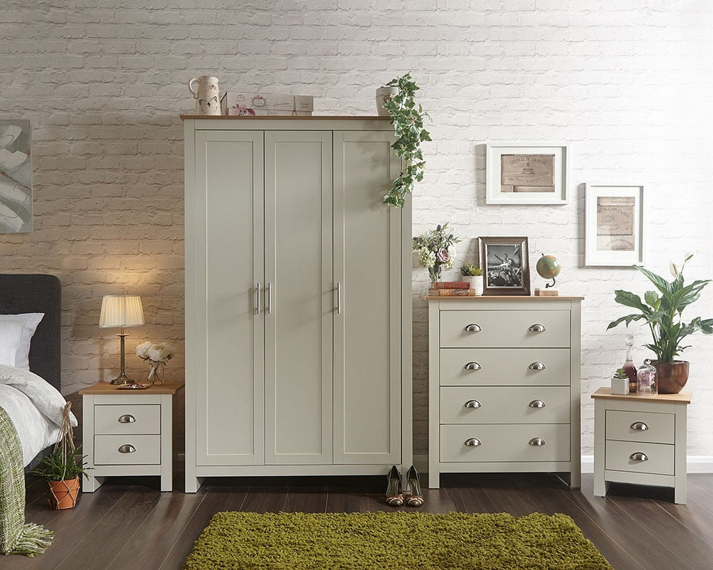 Lancashire Cream 4 Piece Bedroom Furniture Set
