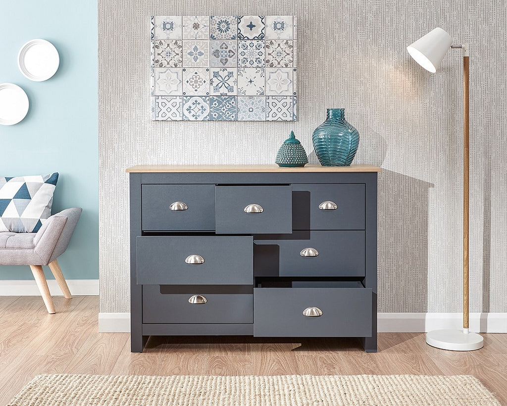 Lancashire Slate 7 Drawer Merchant Chest