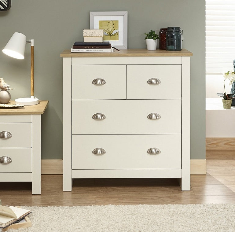 Lancashire Cream 2+2 Drawer Chest