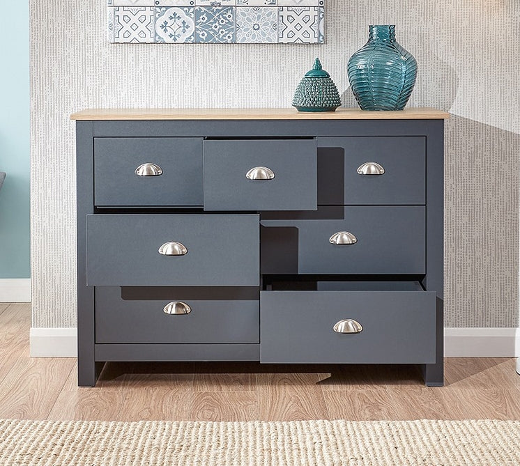 Lancashire Slate 7 Drawer Merchant Chest