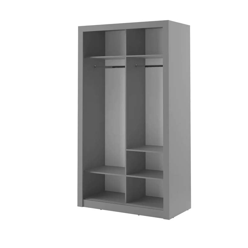 Leeds Grey Sliding Door Wardrobe 120cm