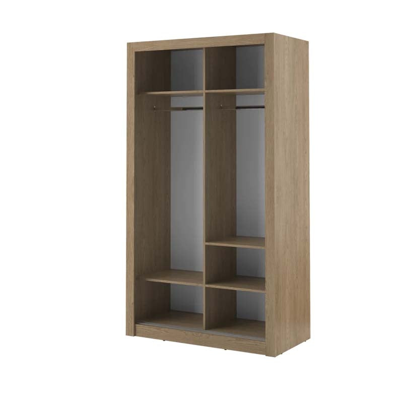 Leeds Oak Sliding Door Wardrobe 120cm