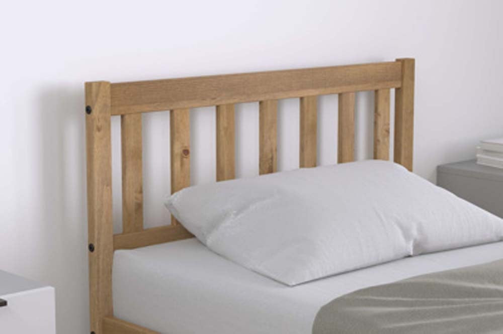 Lisa Waxed Pine Single Bed Frame