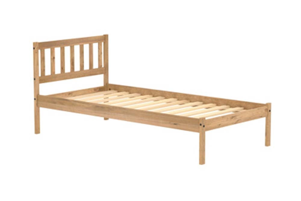 Lisa Waxed Pine Single Bed Frame