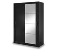 Liverpool Black Sliding Door Wardrobe 150cm