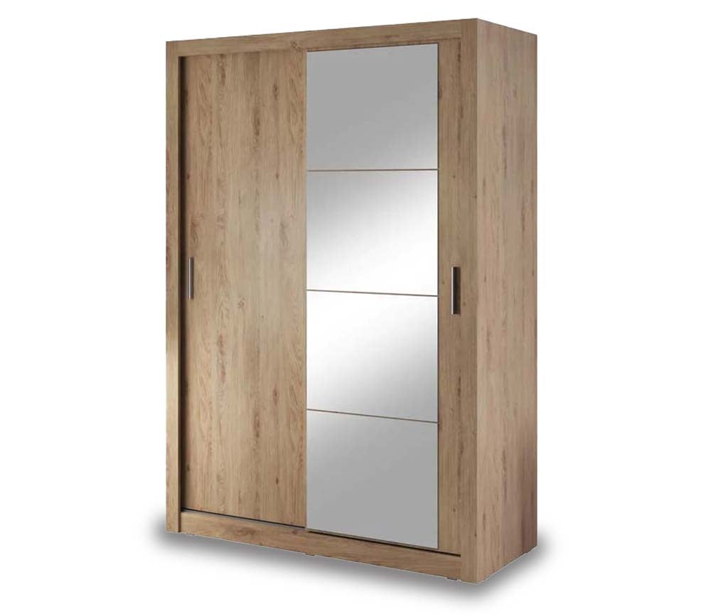 Liverpool Oak Sliding Door Wardrobe 150cm
