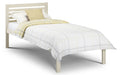 Locum Stone White Single Bed Frame