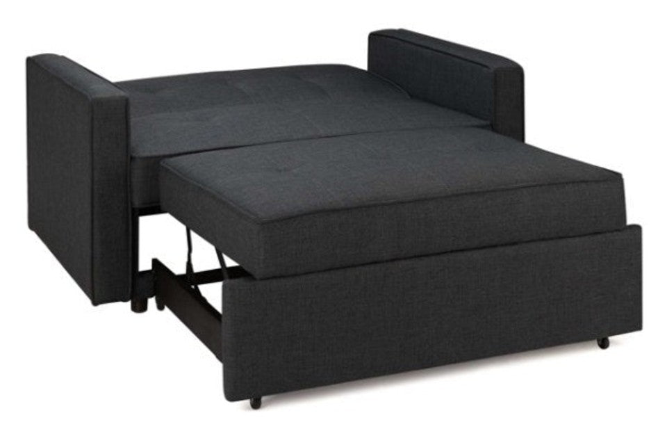 Lotto Sofa Bed Grey open as a bed