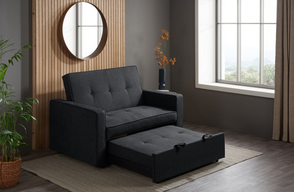 Lotto Sofa Bed Grey part opened