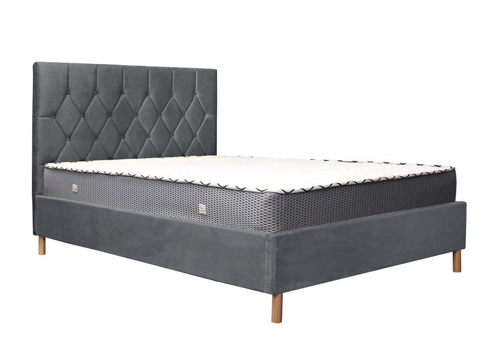 Locksley Grey King Size Bed Frame