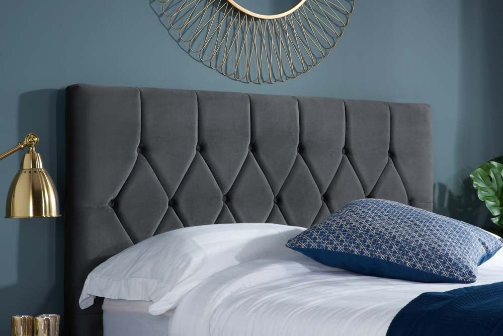 Locksley Grey Double Bed Frame