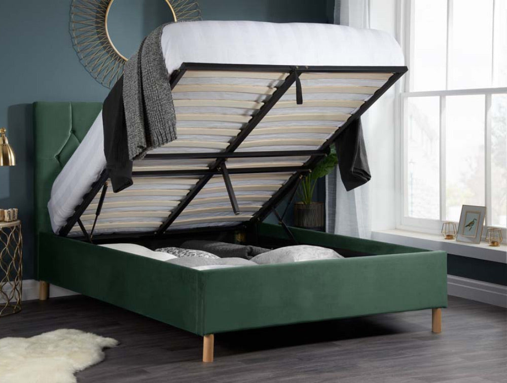 Locksley Green Three Quarter Ottoman Bed Frame