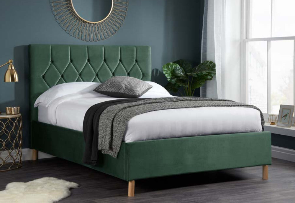 Locksley Green Double Ottoman Bed Frame
