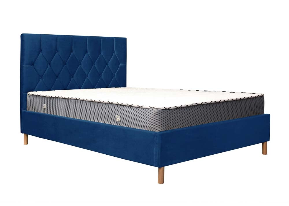 Locksley Blue King Size Bed Frame