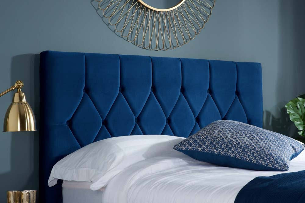 Locksley Blue Double Bed Frame