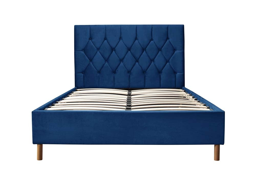 Locksley Blue King Size Bed Frame