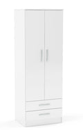 Links High Gloss White 2 Door 2 Drawer Wardrobe