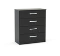 Links High Gloss Black 4 Drawer Chest