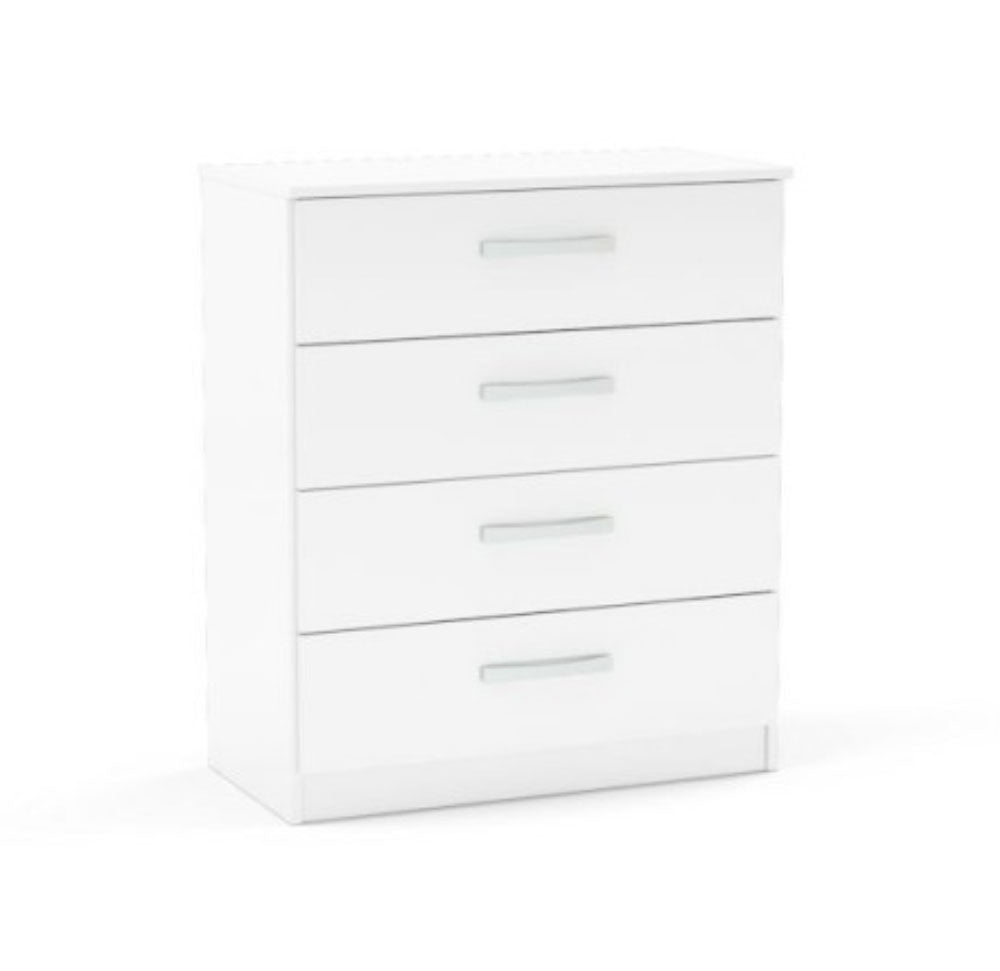 Links High Gloss White 4 Drawer Chest