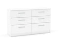 Links High Gloss White 6 Drawer Chest