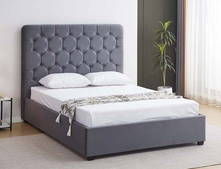 Mansion Grey Double Bed Frame