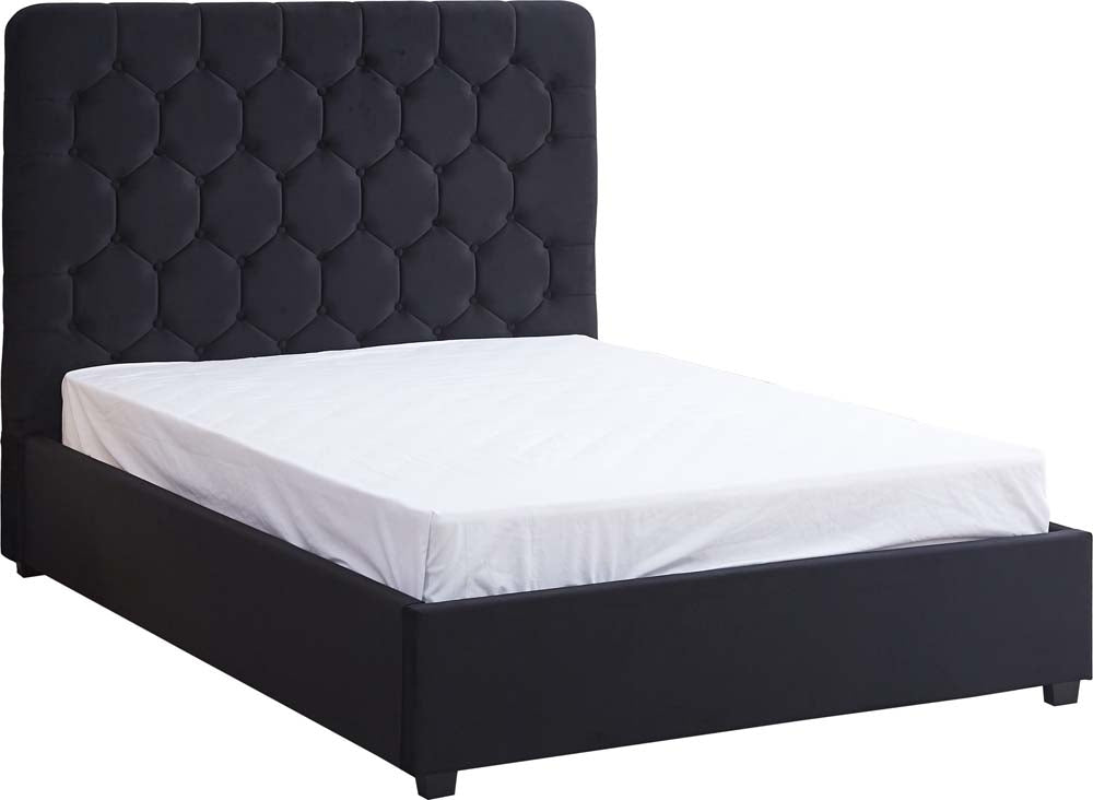 Mansion Black King Size Ottoman Bed Frame