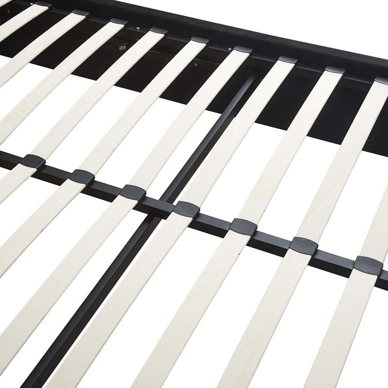 Mansion Black Double Ottoman Bed Frame