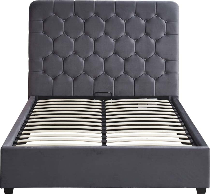 Mansion Grey King Size Ottoman Bed Frame
